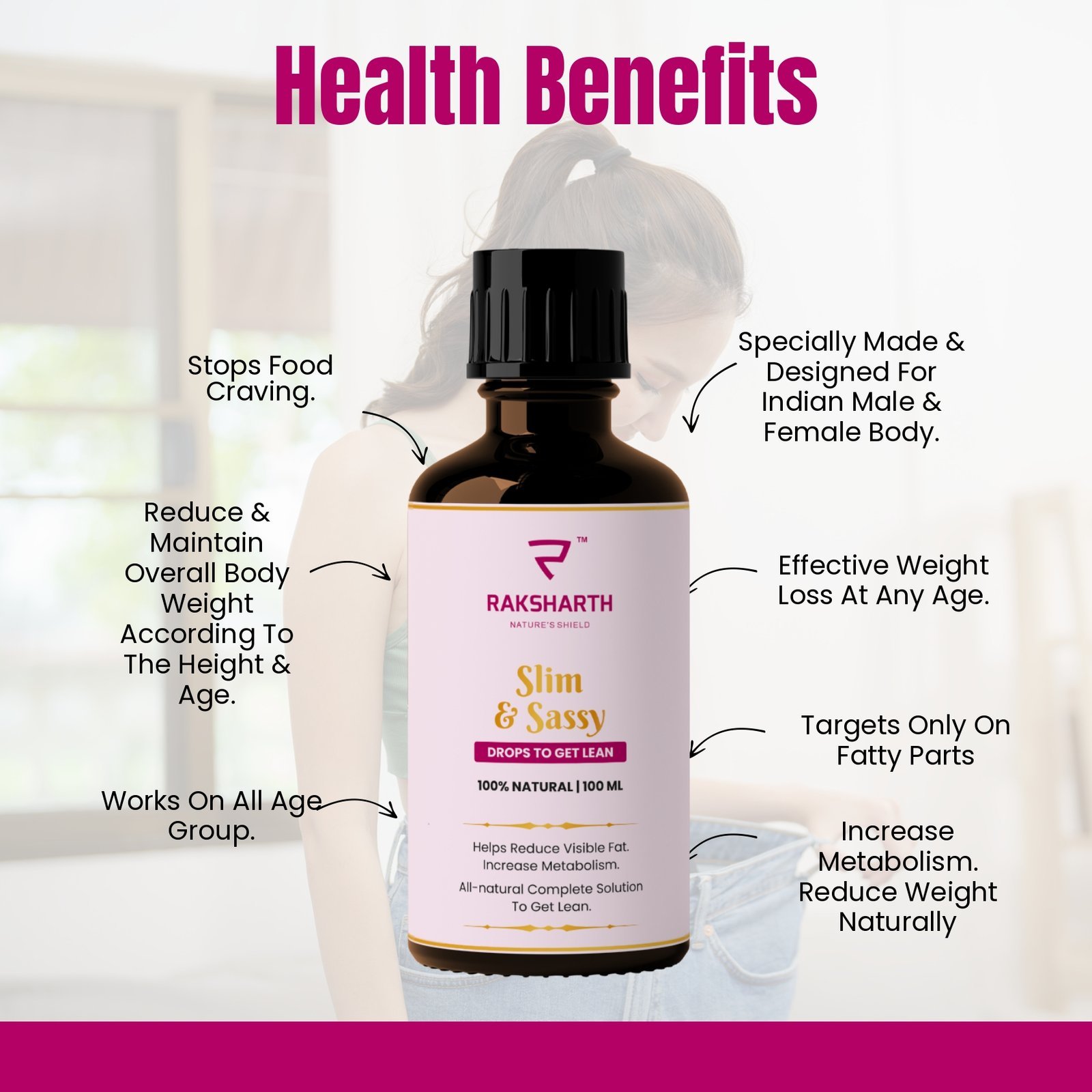 Raksharth Slim & Sassy Drops – Get Lean. Get Strong. Get Sassy.