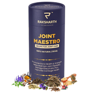 RAKSHARTH Joint Maestro 50ML Ayurvedic Liquid Extract | Joint Support for Mobility & Flexibility | Boswellia, Guggul, Curcumin, Dashmool | Herbal Joint Care for Athletes & Active Lifestyle