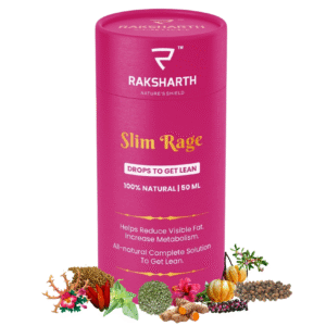 Raksharth Slim Rage 50ML Ayurvedic Liquid Extract Metabolism & Weight Management Support | Garcinia, Green Tea & Green Coffee Extract | Appetite & Digestive Support Formula