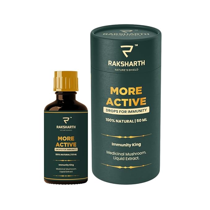 <b> More Active </b> - Daily Immunity Support with Medicinal Mushrooms