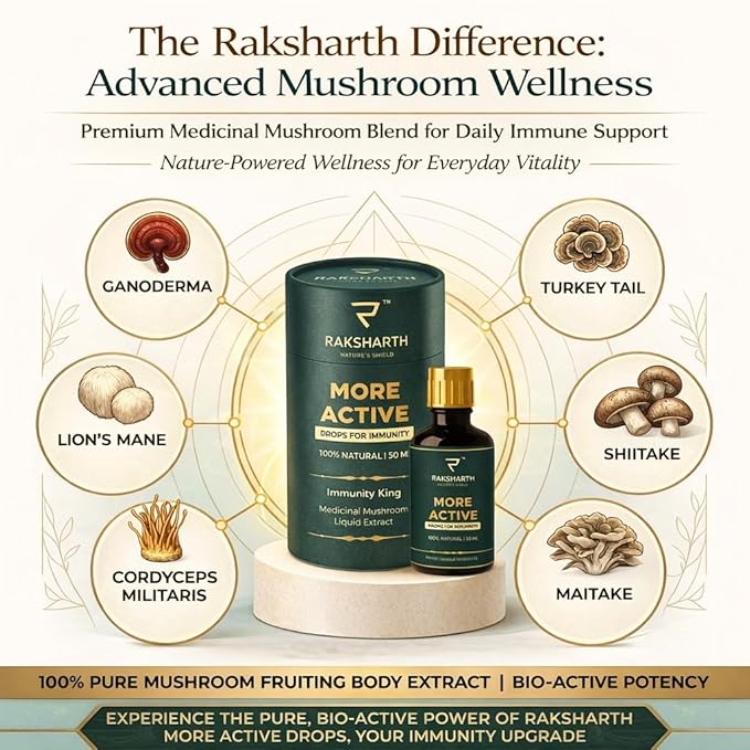 <b> More Active </b> - Daily Immunity Support with Medicinal Mushrooms - Image 2