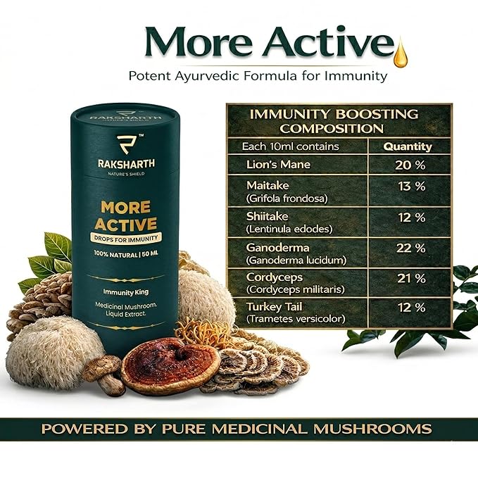 <b> More Active </b> - Daily Immunity Support with Medicinal Mushrooms - Image 6